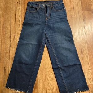 Frank and Oak Nina Wideleg Jean in blue